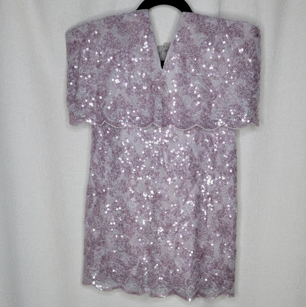 Purple sequin BCBG cocktail dress
